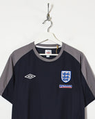 Black Umbro England Training T-Shirt - Medium