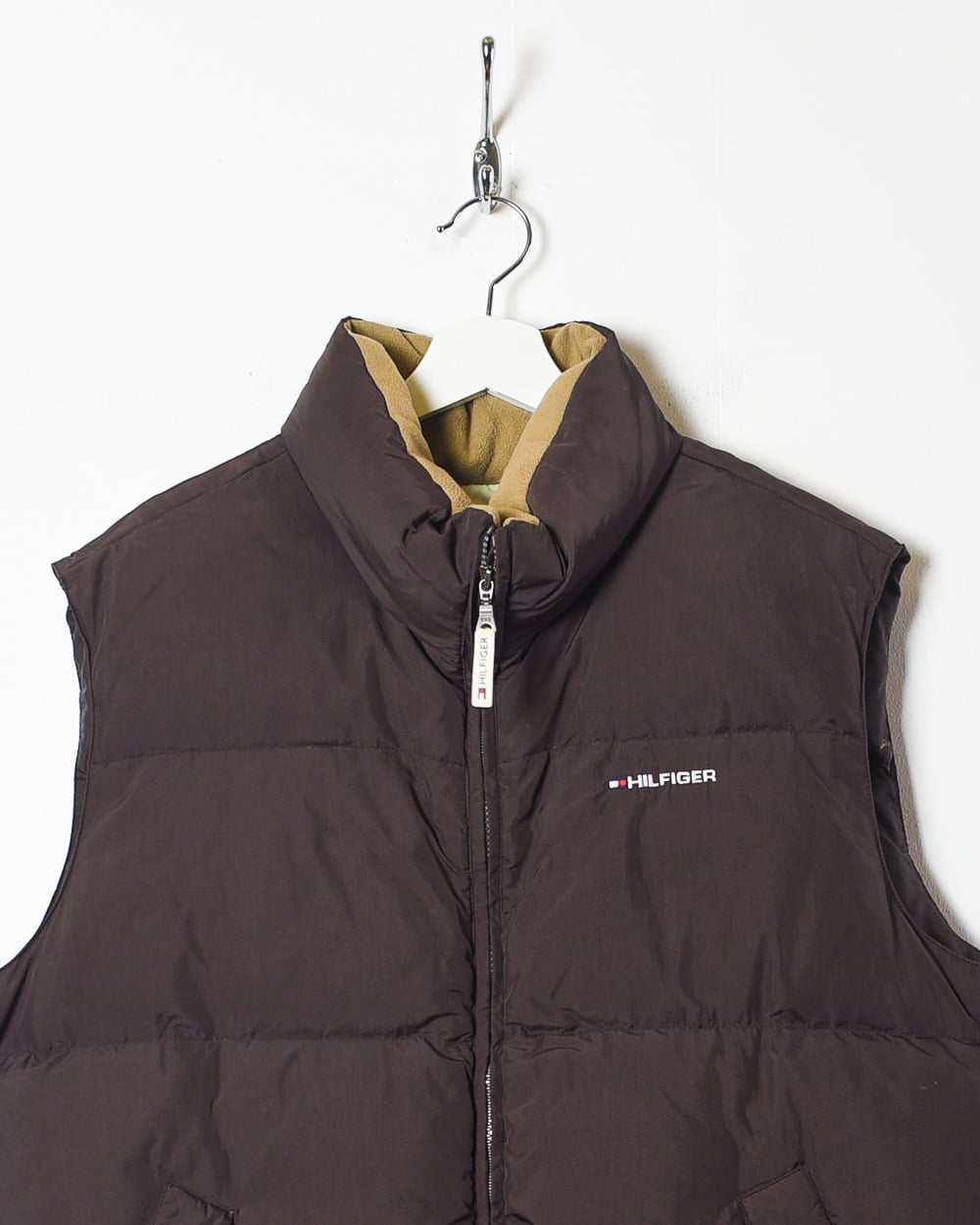 Brown Tommy Hilfiger Down Gilet - Large