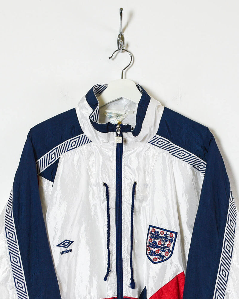 Vintage 90s Navy Umbro England 1990/1992 Shell Jacket - Medium