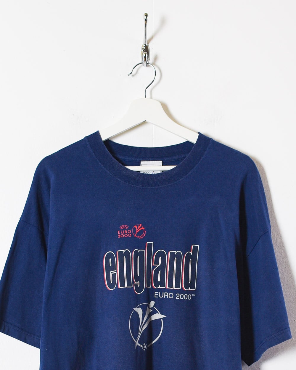 Navy UEFA Euro 2000 England T-Shirt - X-Large