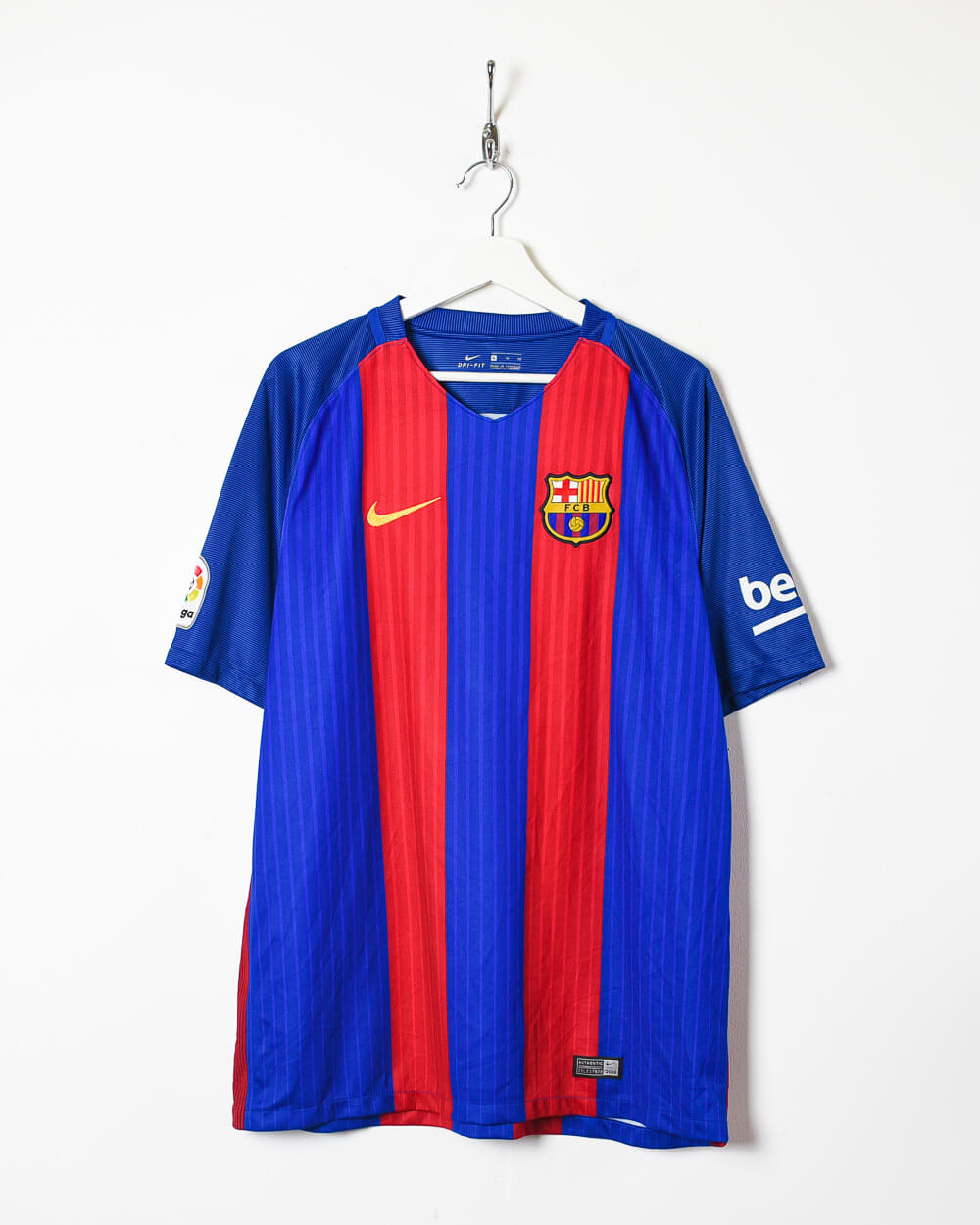Blue Nike Barcelona 2016/17 Home Football Shirt - X-Large