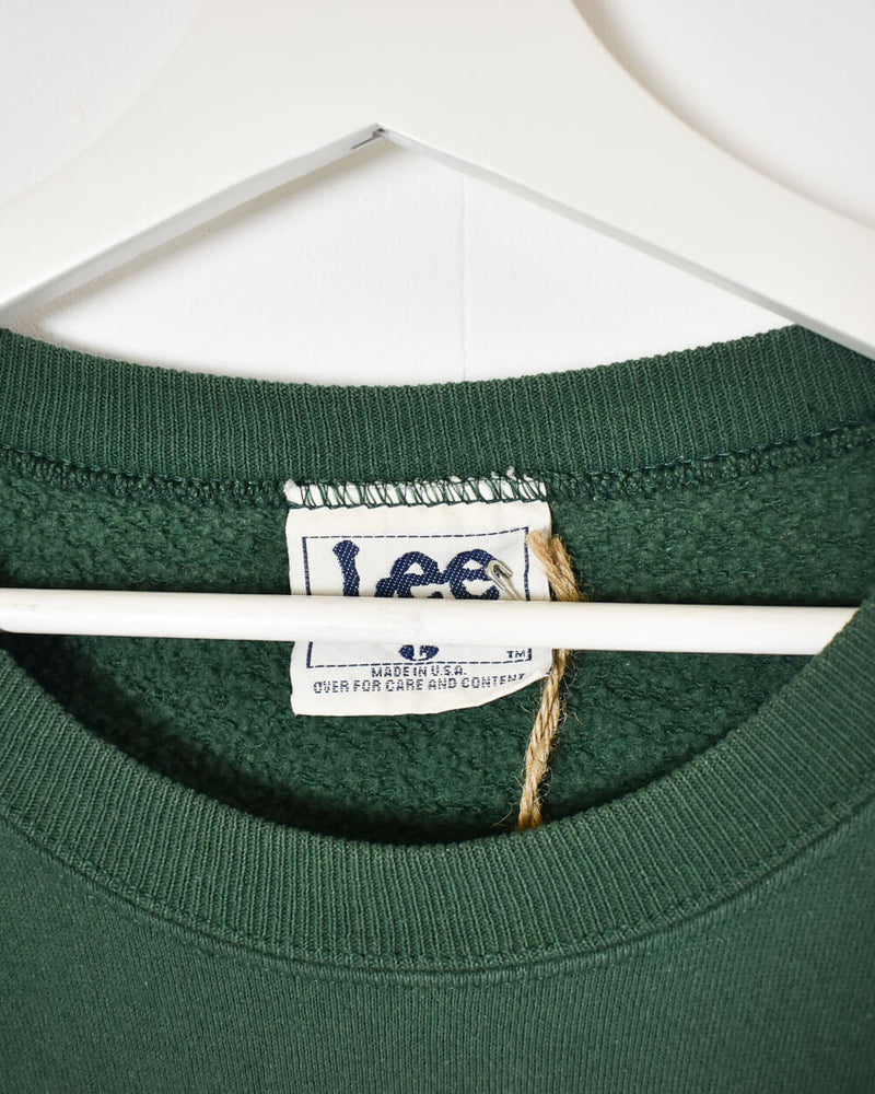 Vintage 90s Cotton Mix Green Lee Green Bay Packers Sweatshirt - Large–  Domno Vintage