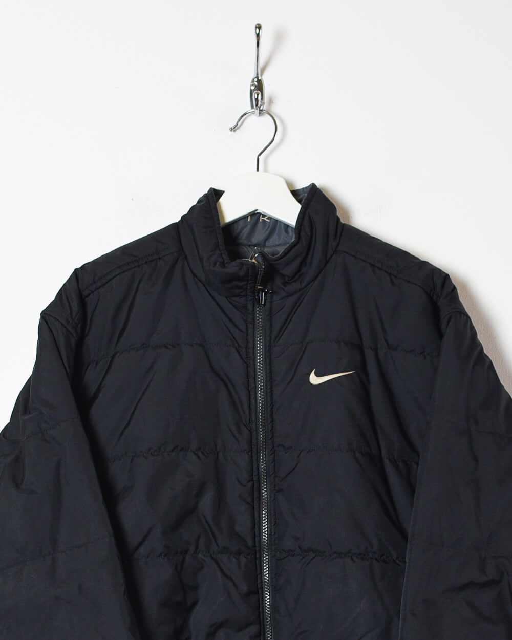 Black Nike Women's Reversible Padded Jacket - Medium 