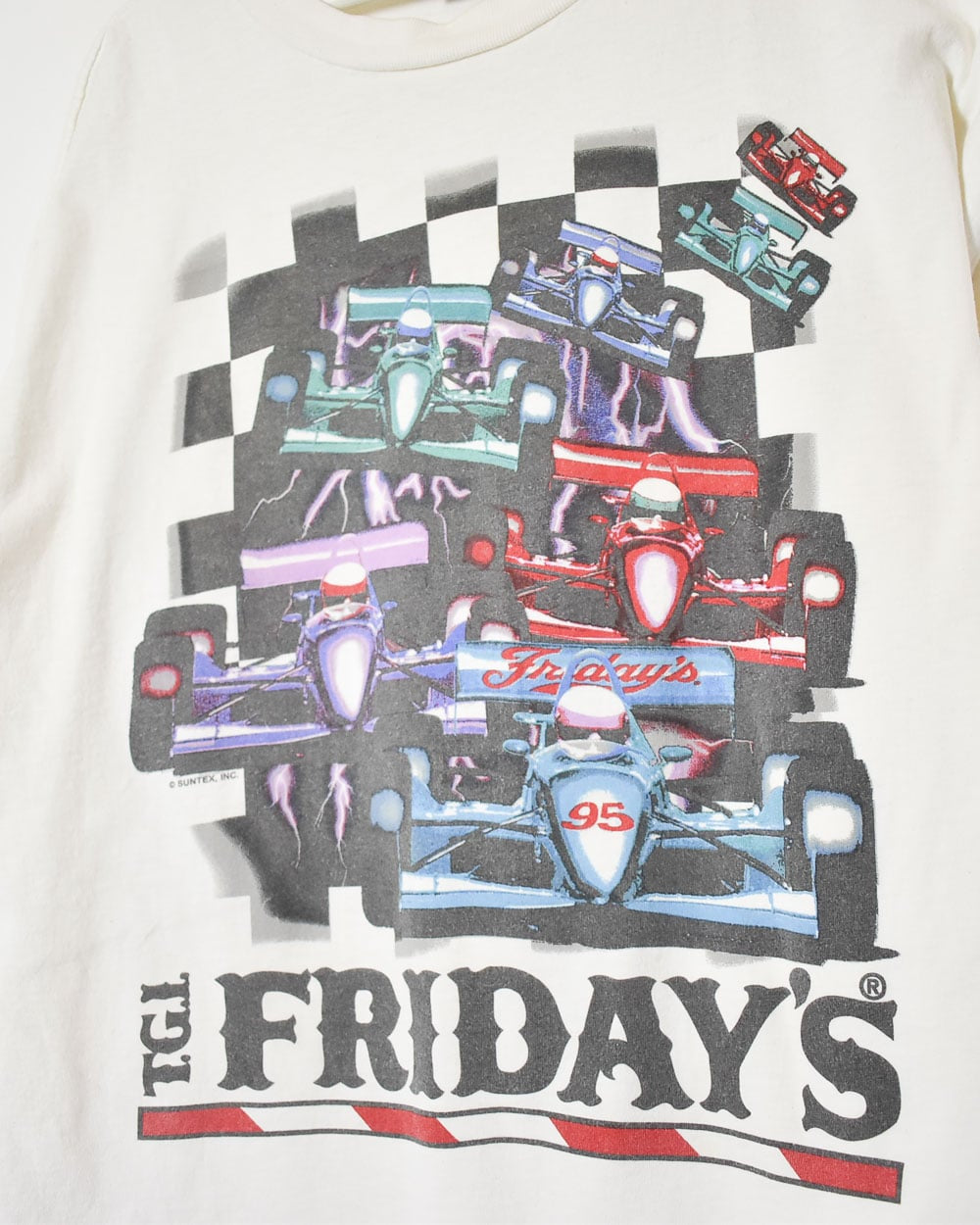 White Flying Start TGI Fridays Graphic T-Shirt - X-Large