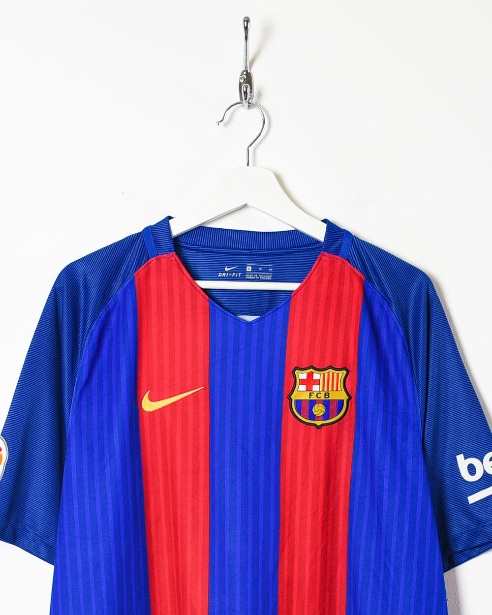 Blue Nike Barcelona 2016/17 Home Football Shirt - X-Large