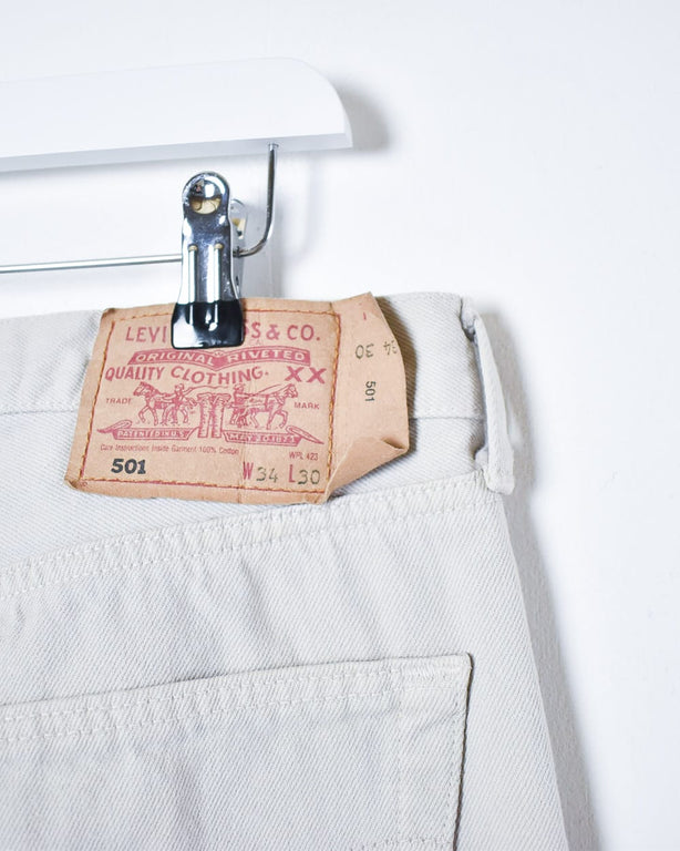 Neutral Levi's USA 501 Jeans - W34 L30