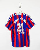 Blue Adidas 1995/97 Bayern Munich Home Football Shirt - Medium