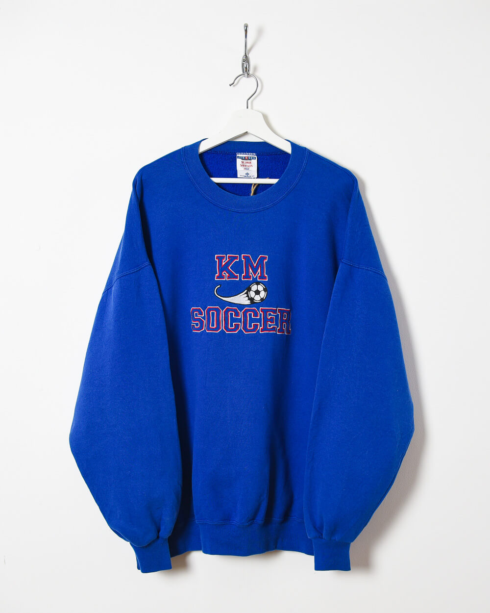 Super Sweats KM Soccer Sweatshirt - XX-Large - Domno Vintage 90s, 80s, 00s Retro and Vintage Clothing 