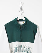 Montreal Canada 1/4 Zip Sweatshirt - Large - Domno Vintage 90s, 80s, 00s Retro and Vintage Clothing 