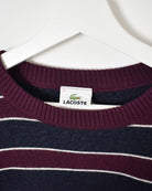 Chemise Lacoste Knitted Sweatshirt - Large - Domno Vintage 90s, 80s, 00s Retro and Vintage Clothing 