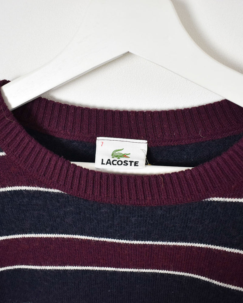 Chemise Lacoste Knitted Sweatshirt - Large - Domno Vintage 90s, 80s, 00s Retro and Vintage Clothing 