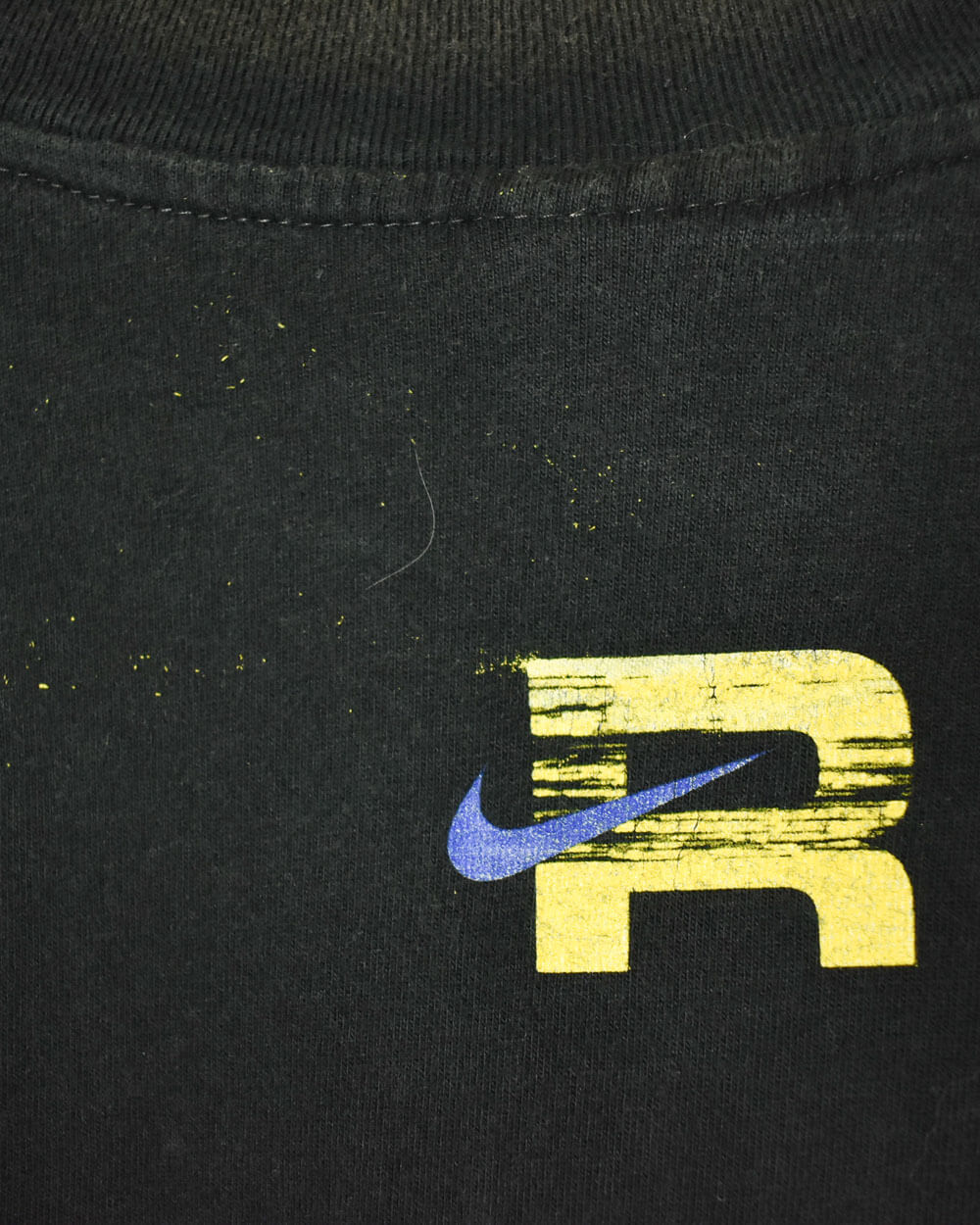 Black Nike R9 Ronaldo Nazario Striker T-Shirt - X-Large
