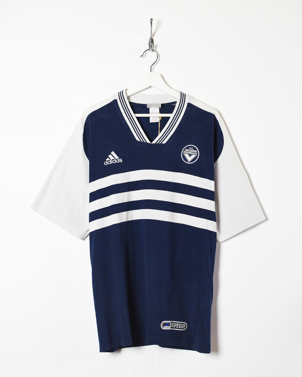 Navy Adidas 90s FC Bordeaux Training T-Shirt - Large