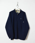 Fred Perry 1/4 Zip Fleece - X-Large - Domno Vintage 90s, 80s, 00s Retro and Vintage Clothing 