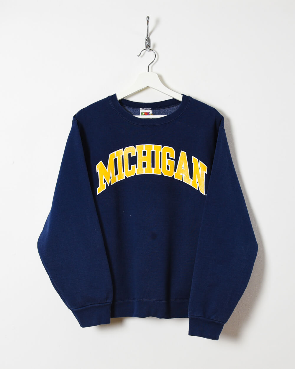 Vintage 00s Cotton Navy Fruit of the Loom Michigan Sweatshirt