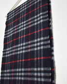 Navy Burberry Lambswool Scarf