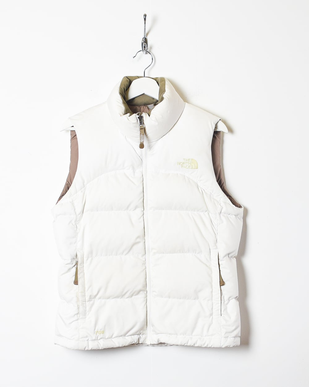 White The North Face Women's 700 Down Gilet - Small 