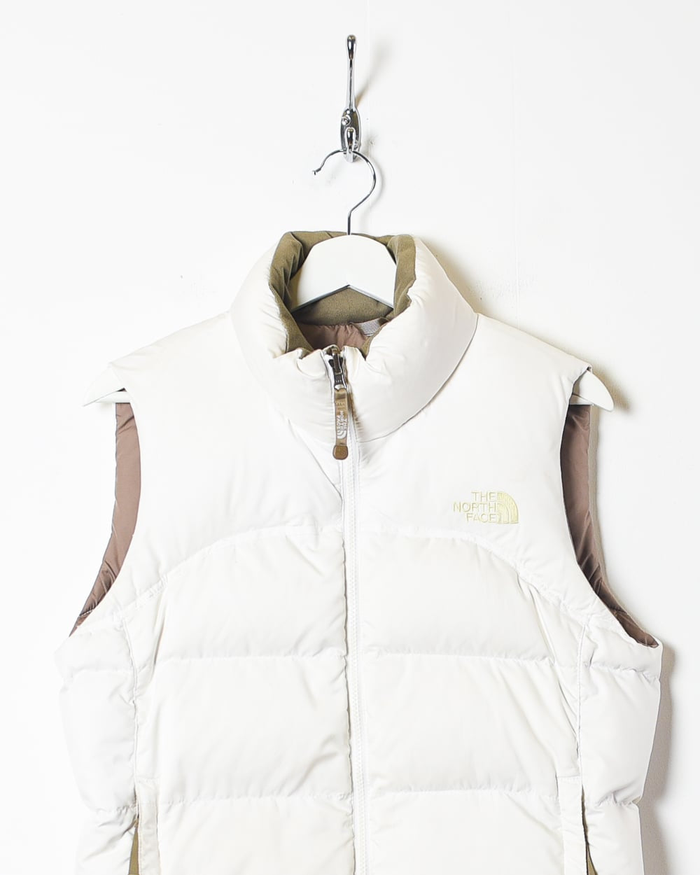 White The North Face Women's 700 Down Gilet - Small 