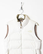 White The North Face Women's 700 Down Gilet - Small 