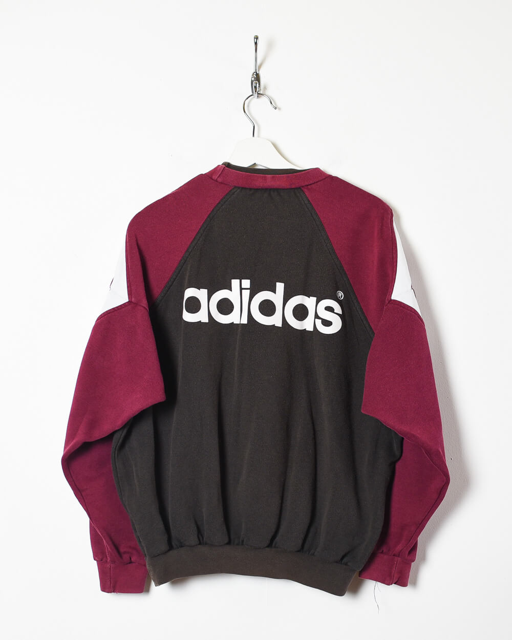 Maroon Adidas Newcastle United 1995/96 Sweatshirt - Small