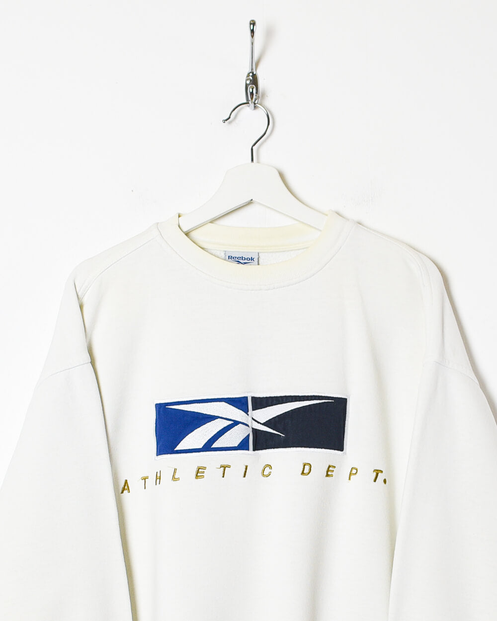 White Reebok Athletic Dept Sweatshirt - Medium