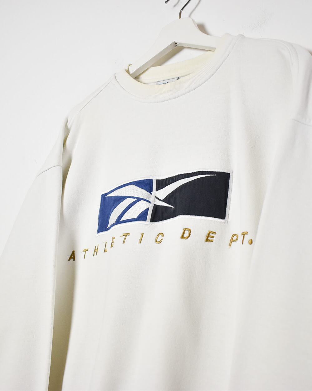 White Reebok Athletic Dept Sweatshirt - Medium