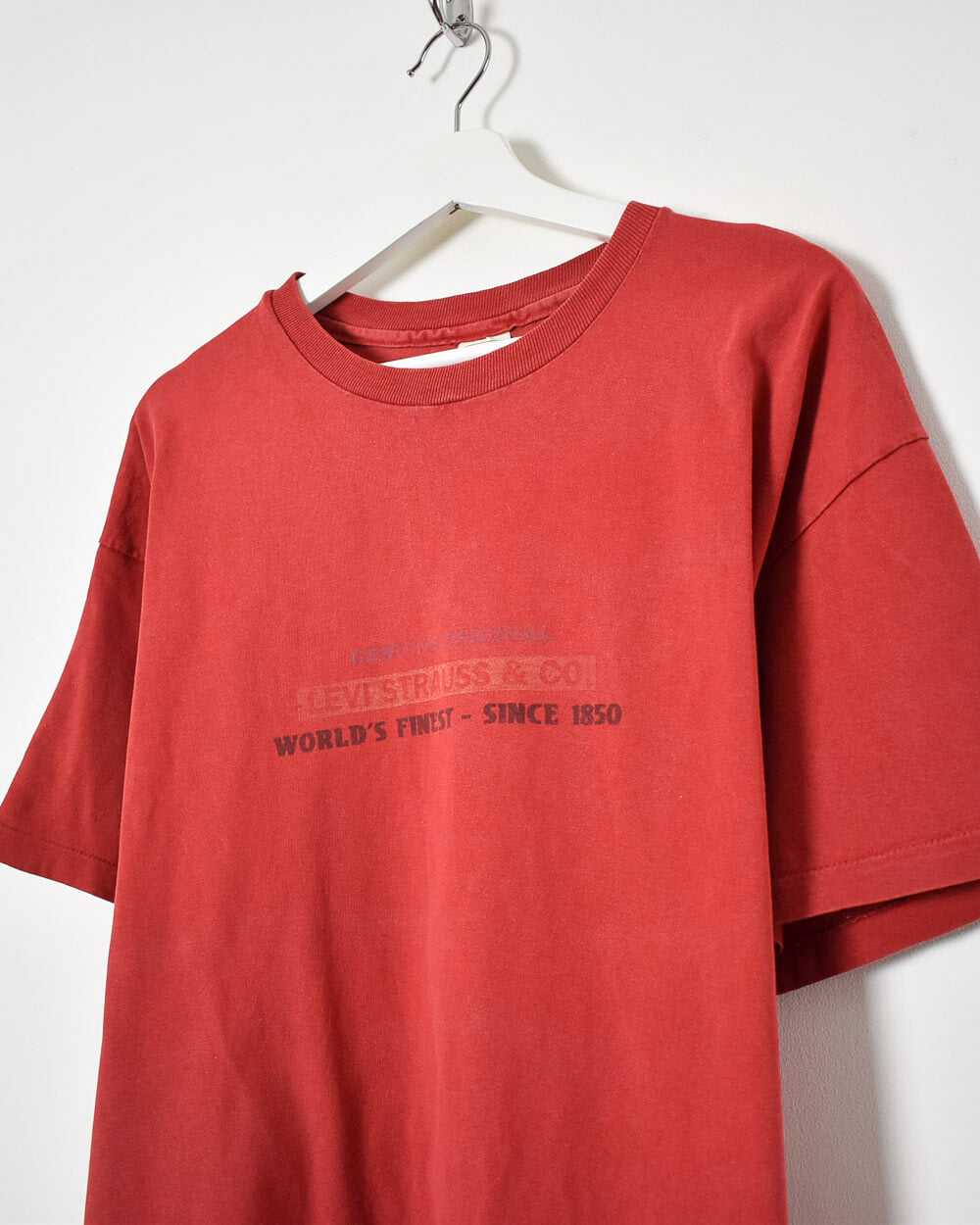 Levi Strauss & Co. World's Finest Since 1850 T-Shirt - Large - Domno Vintage 90s, 80s, 00s Retro and Vintage Clothing 