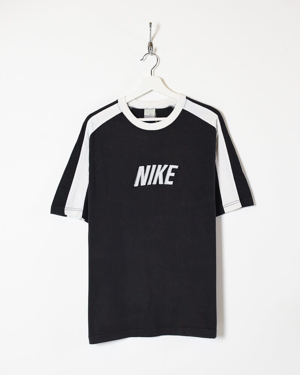 Vintage 00s Cotton Colour Block Black Nike T Shirt Medium Domno Vintage