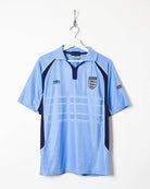 Blue Umbro 2000/01 England Training Shirt - Medium