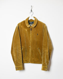 Vintage 90s Brown Ralph Lauren Corduroy Harrington Jacket - Medium