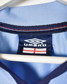 Blue Umbro 2000/01 England Training Shirt - Medium
