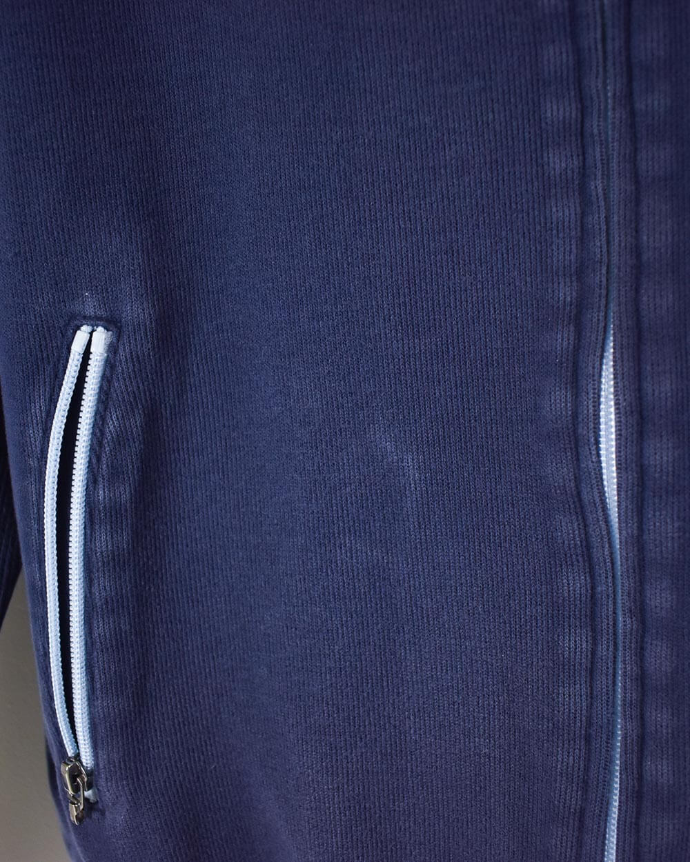 Navy Yves Saint Laurent Zip-Through Hoodie - Small