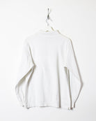 White Reebok Turtle Neck Long Sleeved T-Shirt - Medium