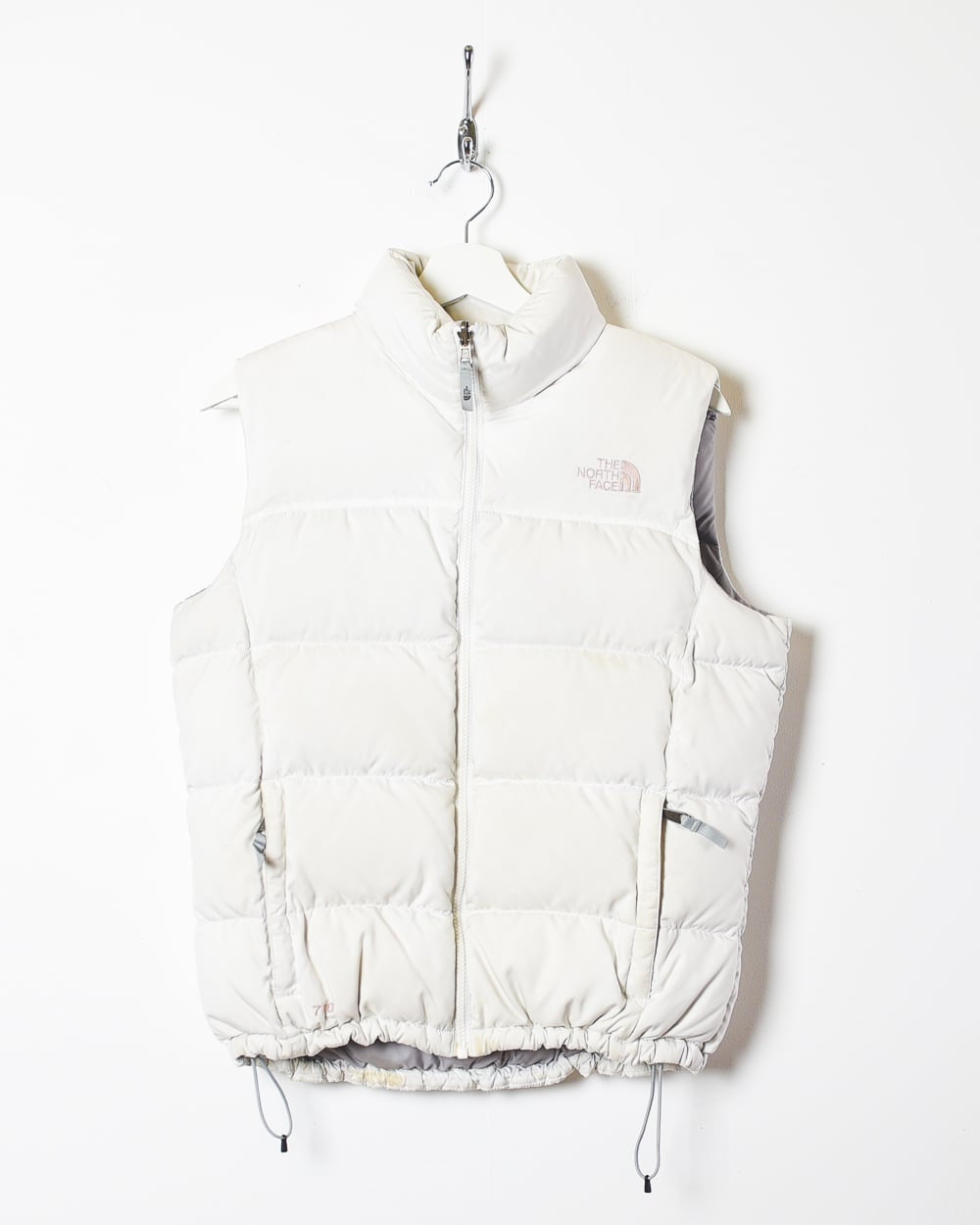 White The North Face Women's 700 Down Gilet - Medium 