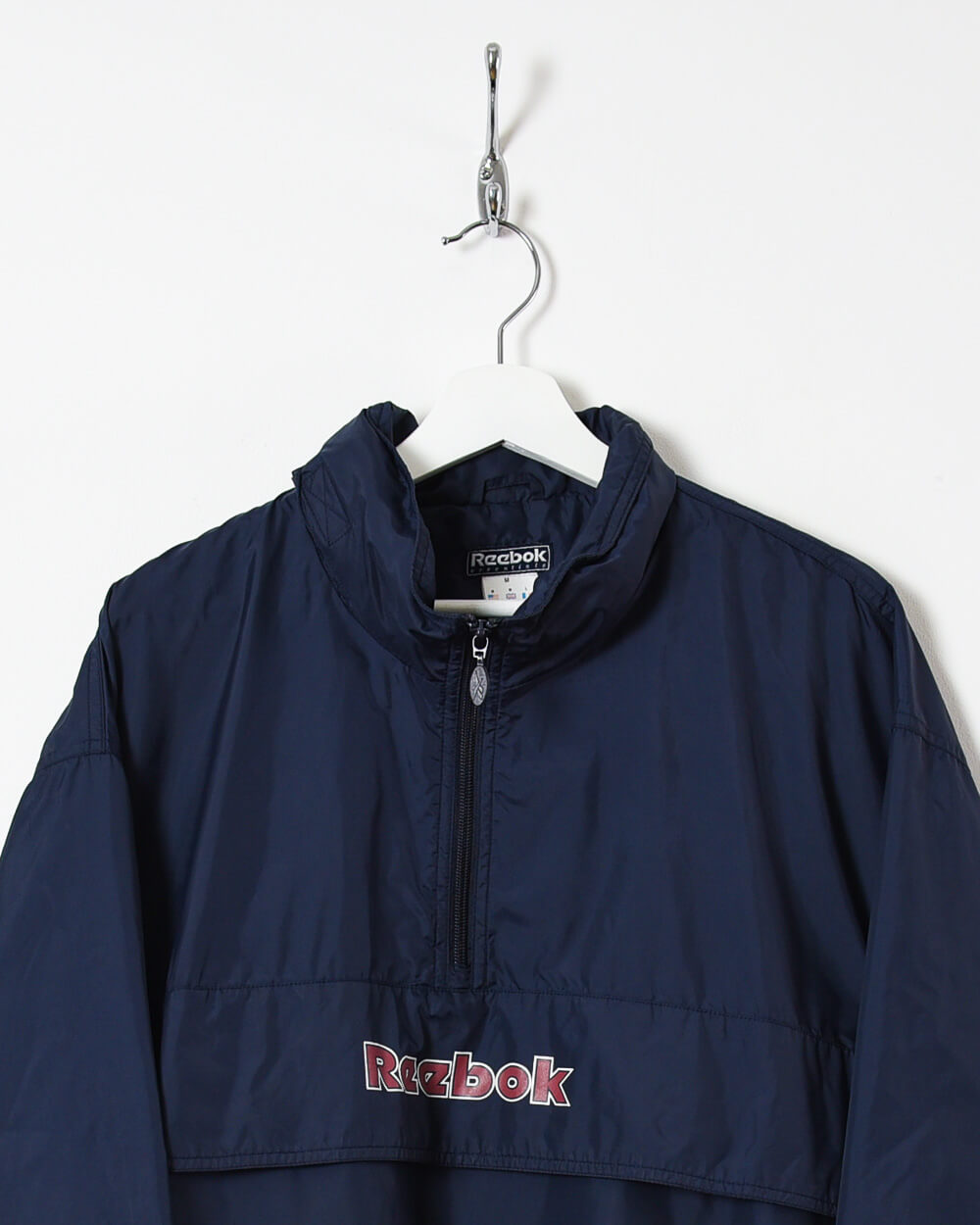 Reebok 1/4 Zip Windbreaker Jacket - Large - Domno Vintage 90s, 80s, 00s Retro and Vintage Clothing 