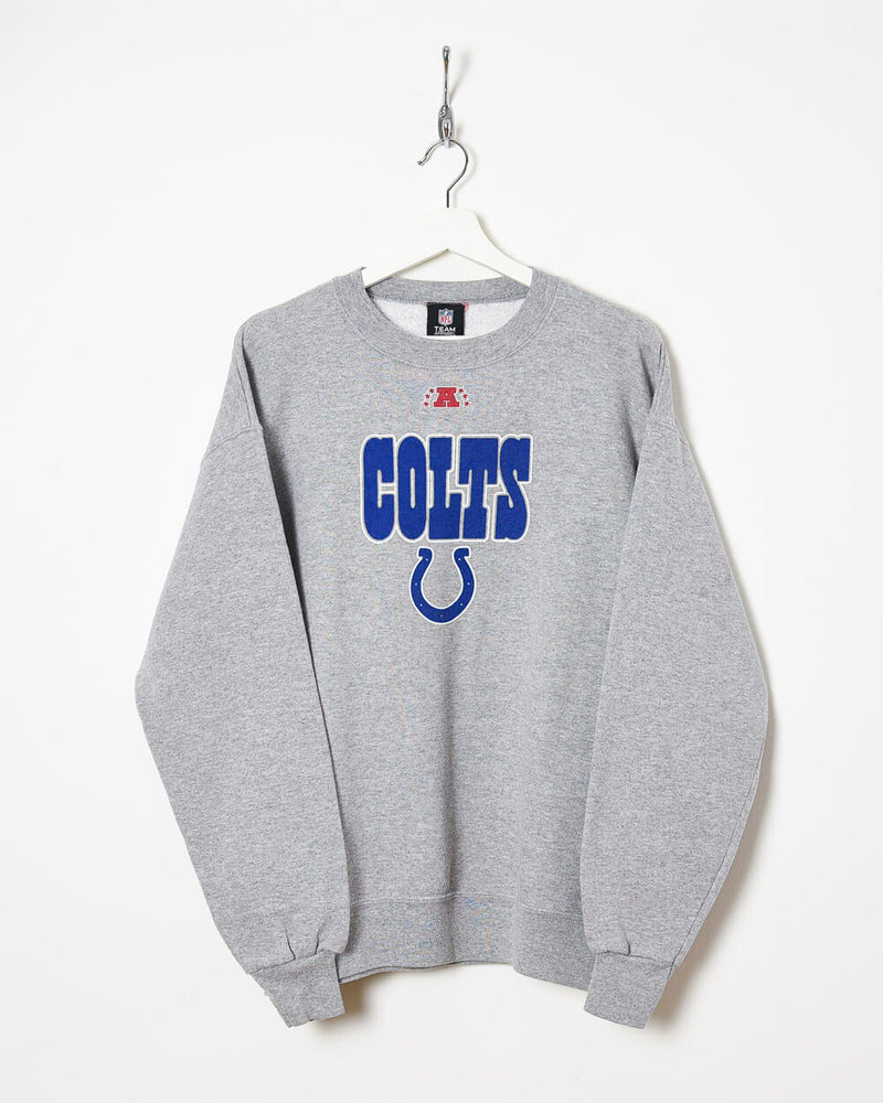 Vintage 00s Cotton Mix Stone NFL Team Colts Sweatshirt - Large– Domno  Vintage