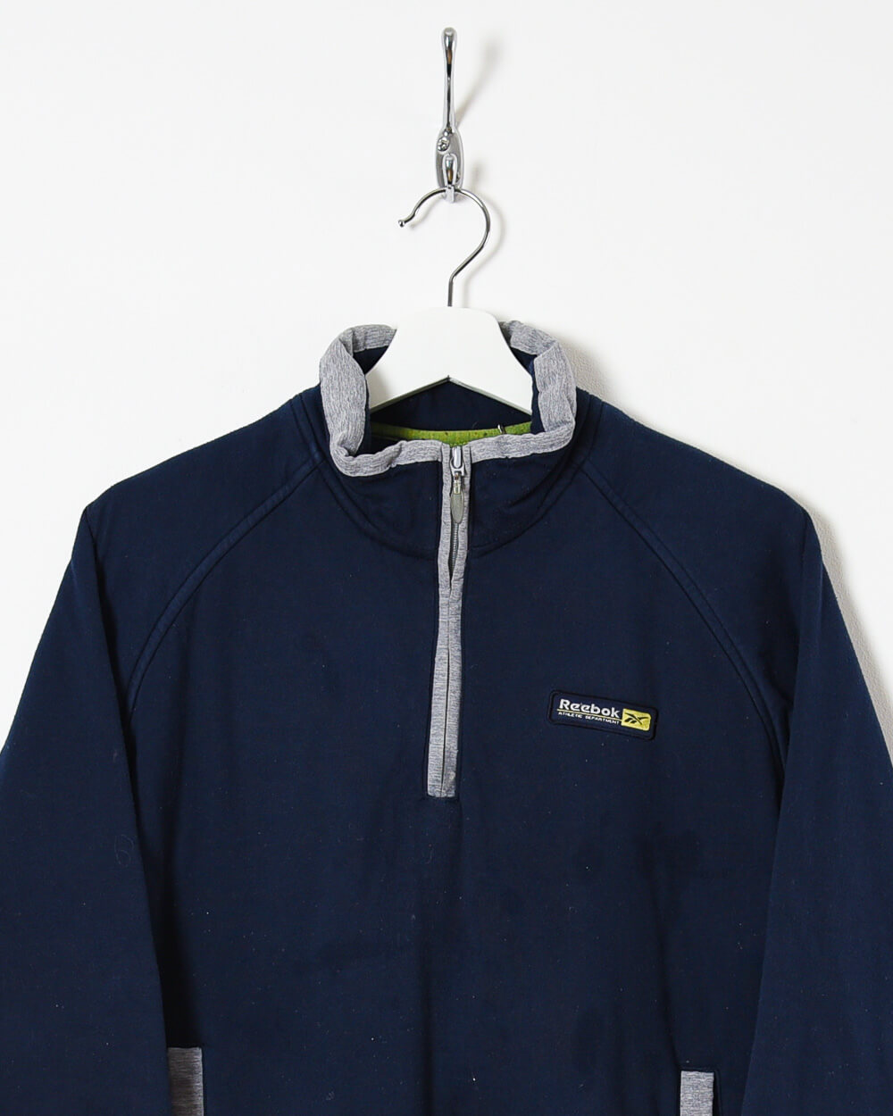 Reebok Athletic Department 1/4 Zip Sweatshirt - Small - Domno Vintage 90s, 80s, 00s Retro and Vintage Clothing 