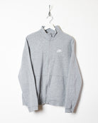 Stone Nike Zip-Through Sweatshirt - Small