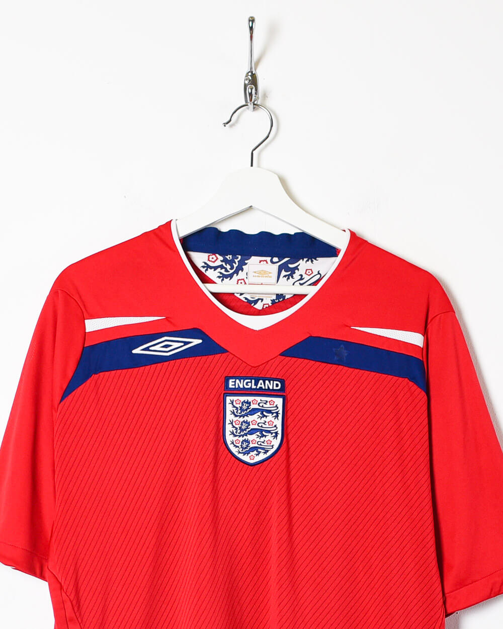 Red Umbro 2009/10 England Away Shirt - X-Large