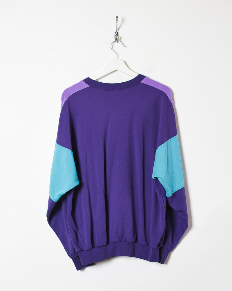 Purple Adidas Asking For Quality Sweatshirt - Small