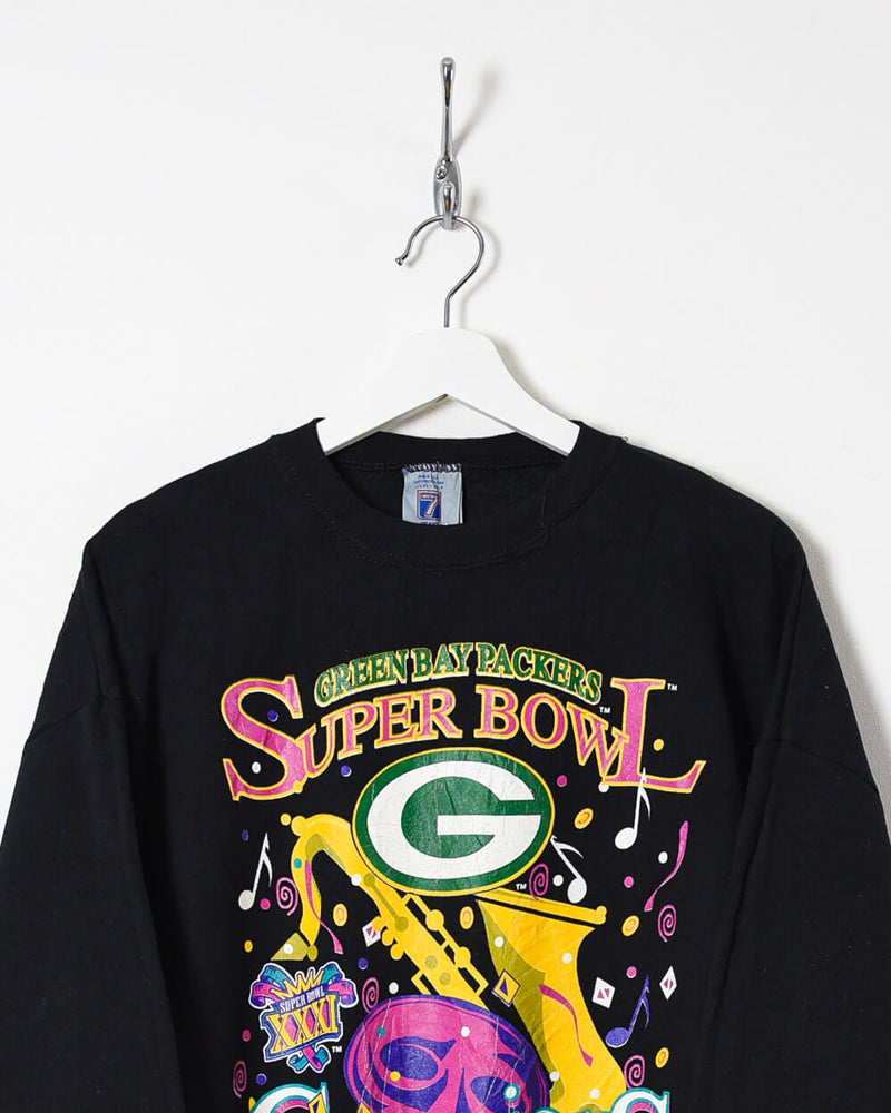 Logo 7 Green Bay Packers Super Bowl Sweatshirt - X-Large - Domno Vintage 90s, 80s, 00s Retro and Vintage Clothing 