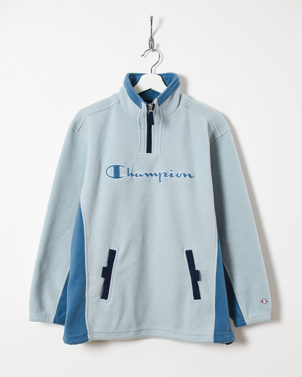 Champion 1/4 Zip Fleece - Small - Domno Vintage 90s, 80s, 00s Retro and Vintage Clothing 