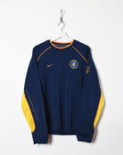 Navy Nike 00s Inter Milan Warm-Up Training Sweatshirt - Medium