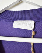 Purple Adidas Asking For Quality Sweatshirt - Small