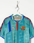 Blue Kappa Barcelona 1996/97 Away Football Shirt - Large