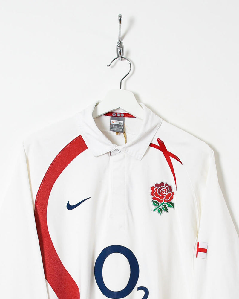 Nike England O2 Rugby Shirt - X-Large - Domno Vintage 90s, 80s, 00s Retro and Vintage Clothing 