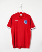 Red Umbro England 2010 World Cup Football Shirt - Large
