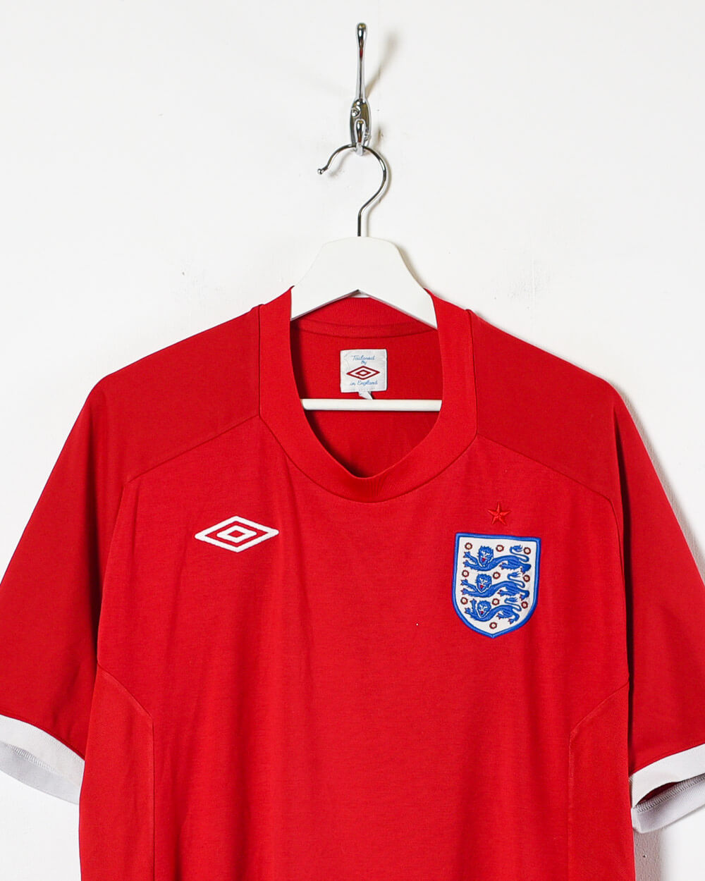 Red Umbro England 2010 World Cup Football Shirt - Large