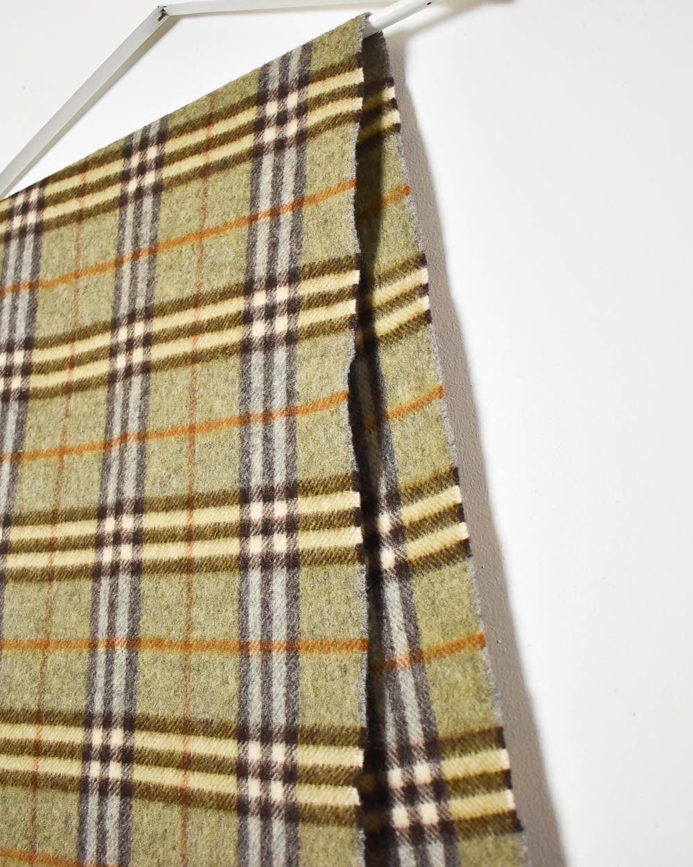 Navy Burberry Lambswool Scarf