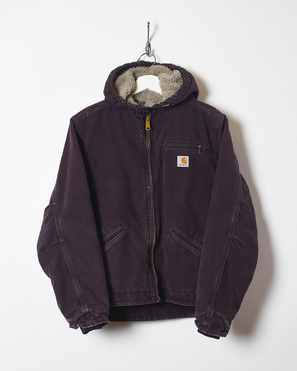 Purple Carhartt Women's Workwear Fleece Lined Detroit Jacket - Small 